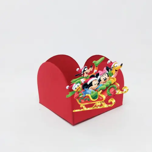 Forminha para Docinhos Tema Natal Mickey 50 Unidades