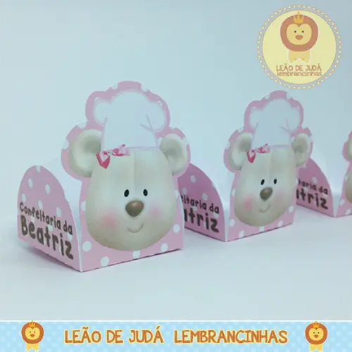 Forminha tema Ursa Confeiteira