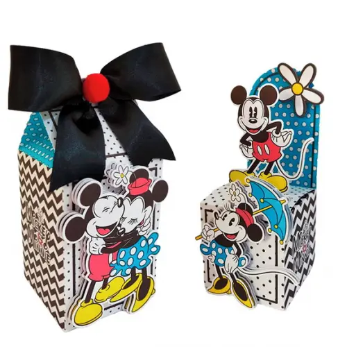 Kit 20 Caixinha Lembrancinhas para Festa Mickey e Minnie