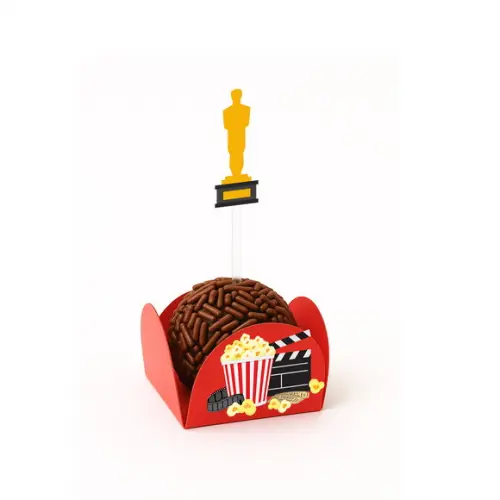 Kit Forminha + Topper para Docinhos Cinema 50 Unid