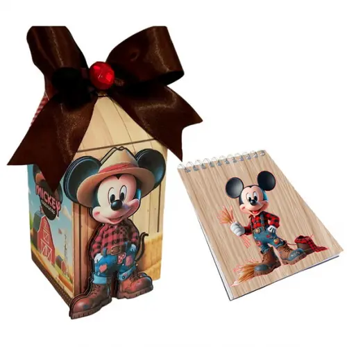 Kit Lembrancinha Tema Mickey Fazendeiro
