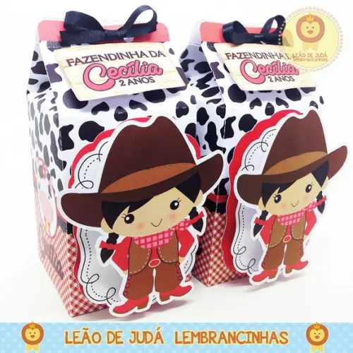 Lembrancinhas Caixa Milk com Aplique Bailarinafazendinha