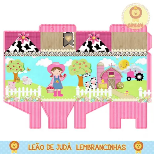 Lembrancinhas Caixa Milk Fazendinha