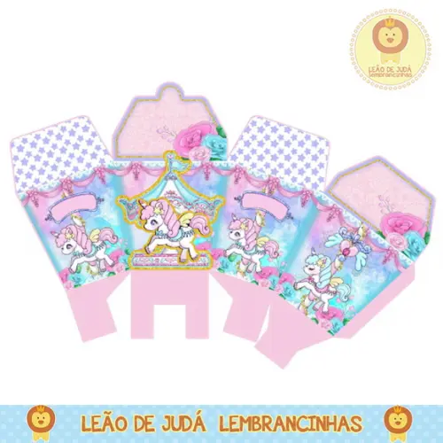 Lembrancinhas Caixa para Festa Carrossel
