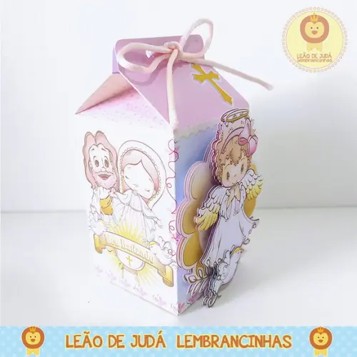 Lembrancinhas Caixinha para Festa Tema Batizado Menina