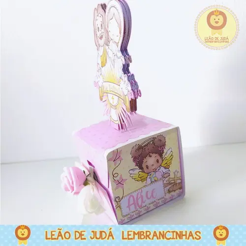 Lembrancinhas Caixinha para Festa Tema Batizado Menina