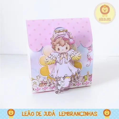 Lembrancinhas Caixinha para Festa Tema Batizado Menina