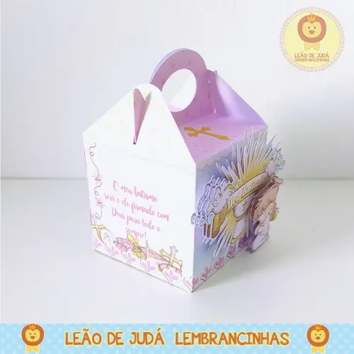 Lembrancinhas Caixinha para Festa Tema Batizado Menina