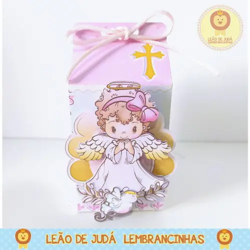 Lembrancinhas Caixinha para Festa Tema Batizado Menina
