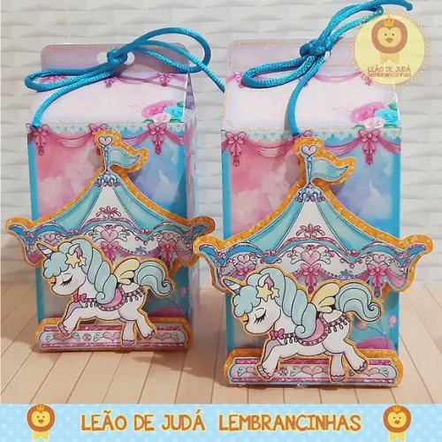 Lembrancinhas Caixinha para Festa Tema Carrossel