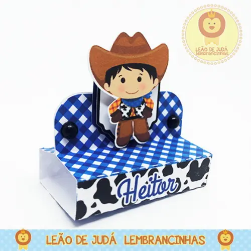Lembrancinhas Porta Bis Duplo Tema Fazendinha Modelo 3