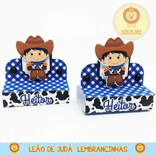 Lembrancinhas Porta Bis Duplo Tema Fazendinha Modelo 3