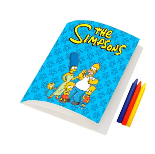 Lembrancinhas Revistinha para Colorir os Simpsons