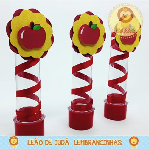 Lembrancinhas Tubete Fita Tema Branca de Neve