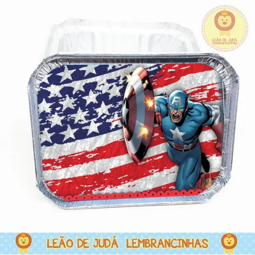 Marmitinha 250g Tema Capitão América