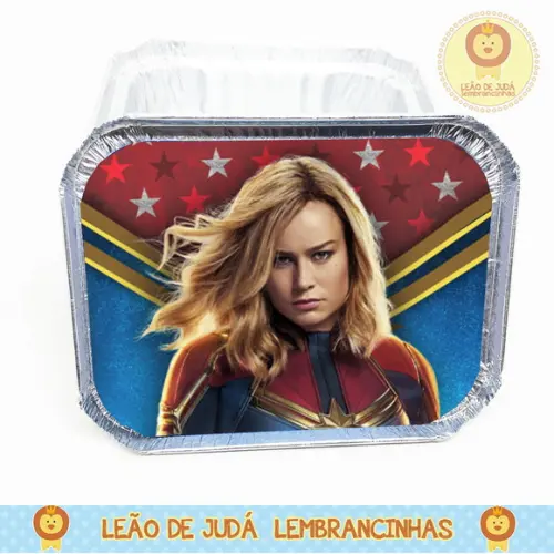 Marmitinha 500g Tema Capitã Marvel