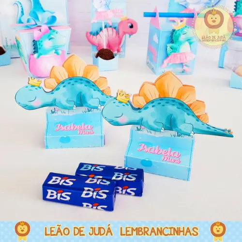 Porta Bis Duplo dino rosa