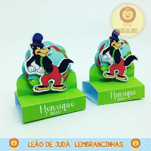 Porta Bis Duplo Tema 3 Porquinhos