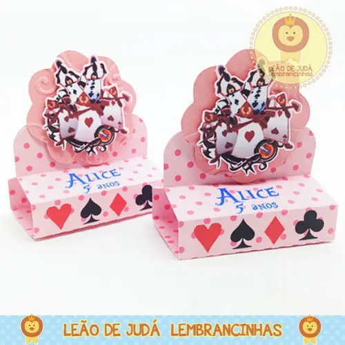 Porta Bis Duplo Tema Alice no pais das maravilhas