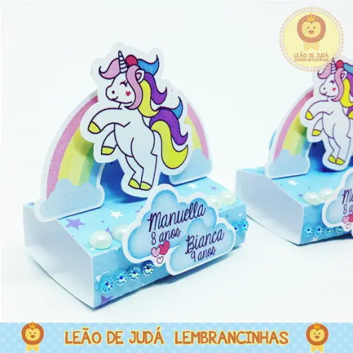 Porta Bis Duplo Tema Unicórnio modelo 3
