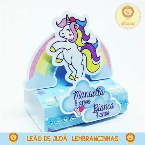 Porta Bis Duplo Tema Unicórnio modelo 3