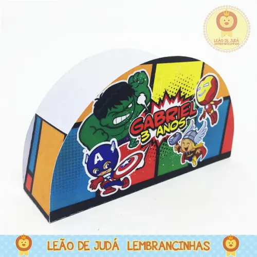 Porta Guardanapo Mesa Tema Vingadores
