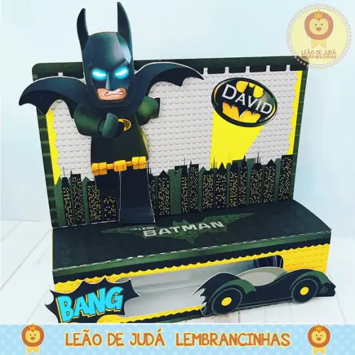 Porta Tubete tema Batman lego