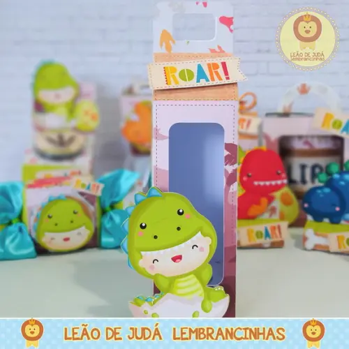 Porta Tubete tema Dinossauro