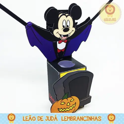 Porta Tubete tema Mickey Vampiro