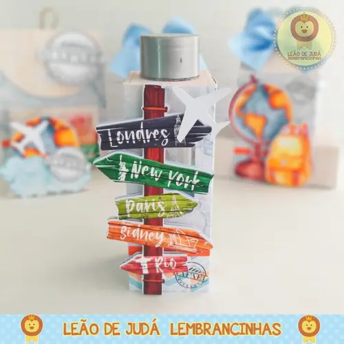 Porta Tubete Tema Viagem
