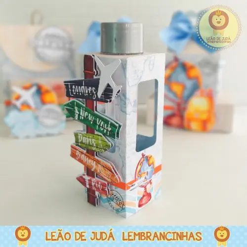 Porta Tubete Tema Viagem