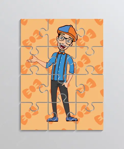 Quebra Cabeça Lembrancinha para Festa Tema Blippi