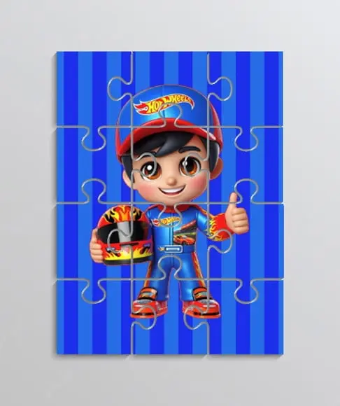 Quebra Cabeça Lembrancinha para Festa Tema Hot Wheels