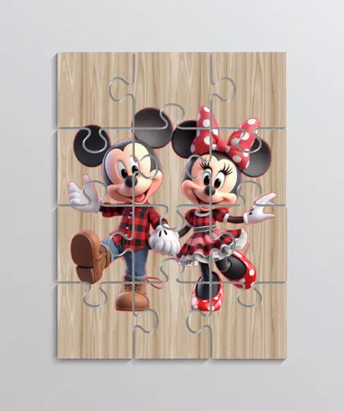 Quebra Cabeça Lembrancinha para Festa Tema Mickey Fazendeiro