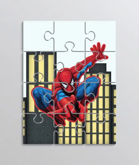 Quebra Cabeça Lembrancinha para Festa Tema Homem Aranha