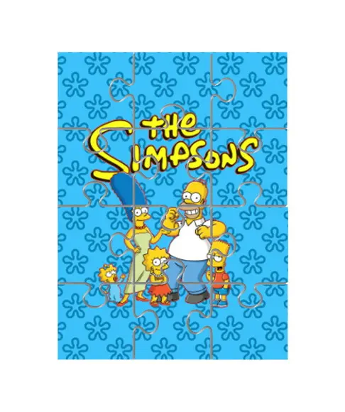 Quebra Cabeça Lembrancinha para Festa Tema os Simpsons