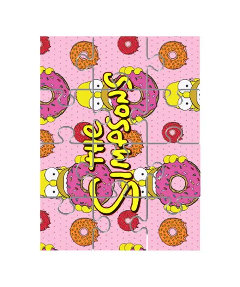 Quebra Cabeça Lembrancinha para Festa Tema os Simpsons