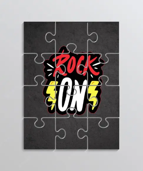 Quebra Cabeça Lembrancinha para Festa Tema Rock