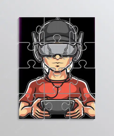 Quebra Cabeça Tema Gamer