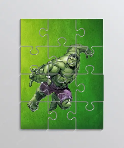 Quebra Cabeça Tema Hulk