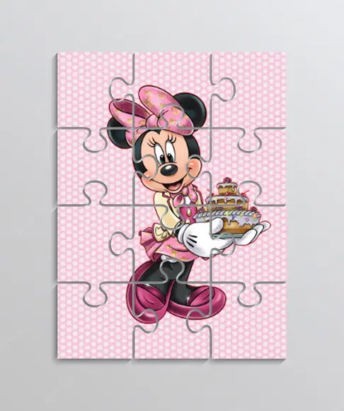 Quebra Cabeça Tema Minnie Confeiteira