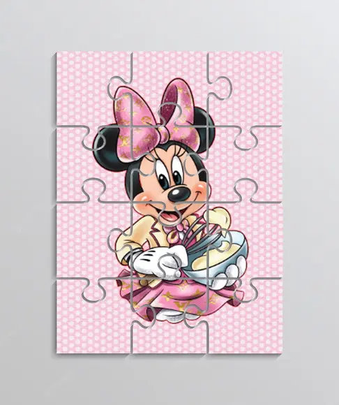 Quebra Cabeça Tema Minnie Confeiteira