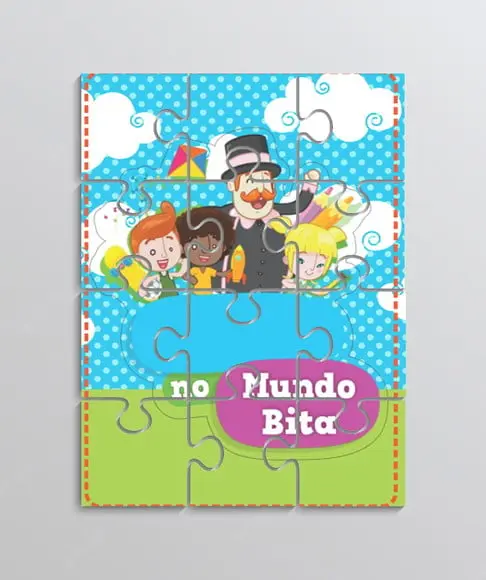 Quebra Cabeça Tema Mundo Bita