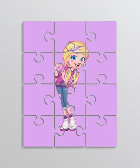Quebra Cabeça Tema Polly Pocket
