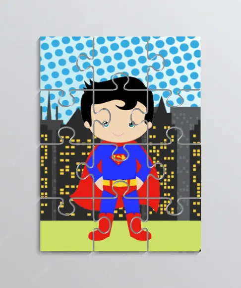 Quebra Cabeça Tema Super Heróis