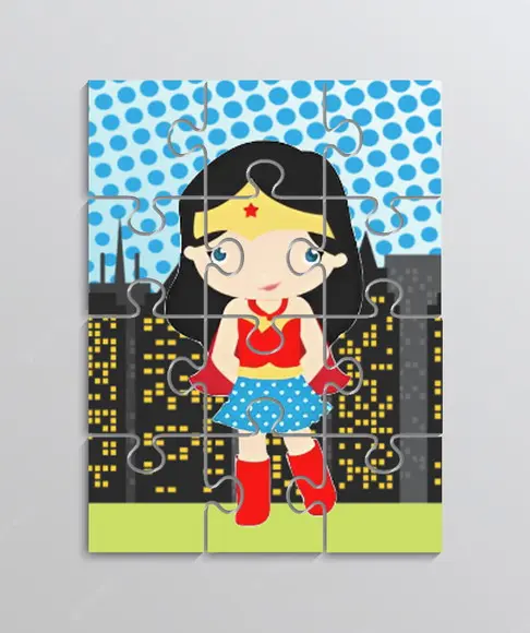 Quebra Cabeça Tema Super Heróis