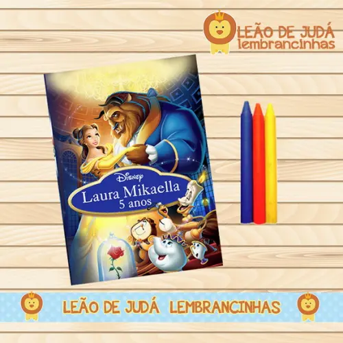 Revistinha para Colorir Bela e Fera