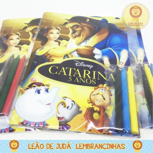 Revistinha para colorir Bela e a Fera