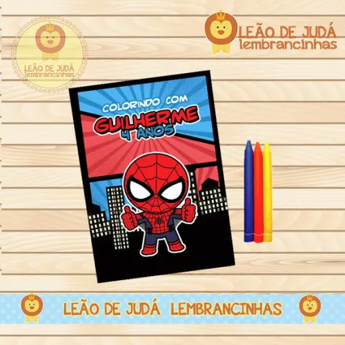 Revistinha para colorir homem aranha