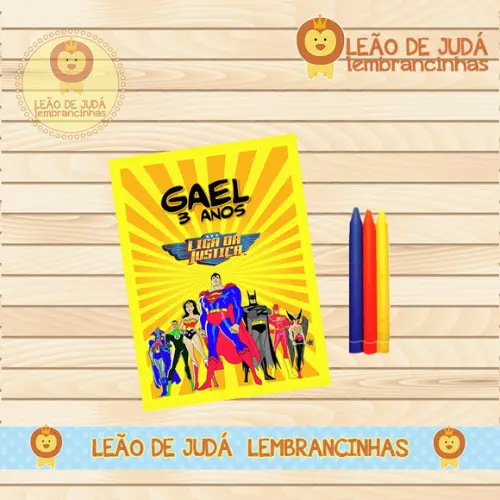 Revistinha para colorir Liga da Justiça